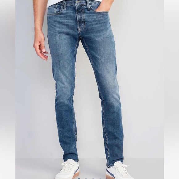 Old Navy Slim Jeans Men’s Sz 33X32 Flex Light Wash Denim Casual School Normcore - Picture 1 of 8